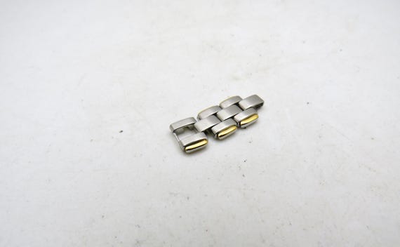 vintage avia 904972 / two tone bracelet links x3 ladies (A)