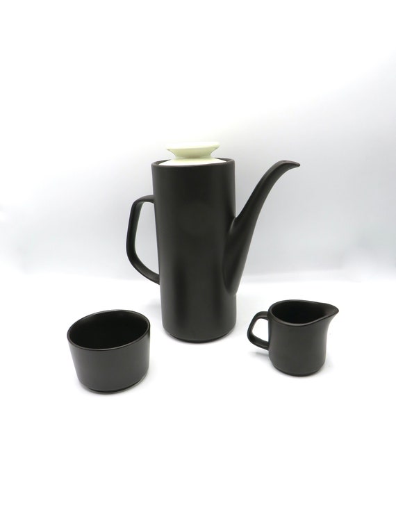 Vintage Coffee Set, J&G Meakin Studio, Meakin Henley brown, Coffee Pot, Jug, bowl 1960 China, Afternoon Tea, Retro Coffee Set, Vintage Party