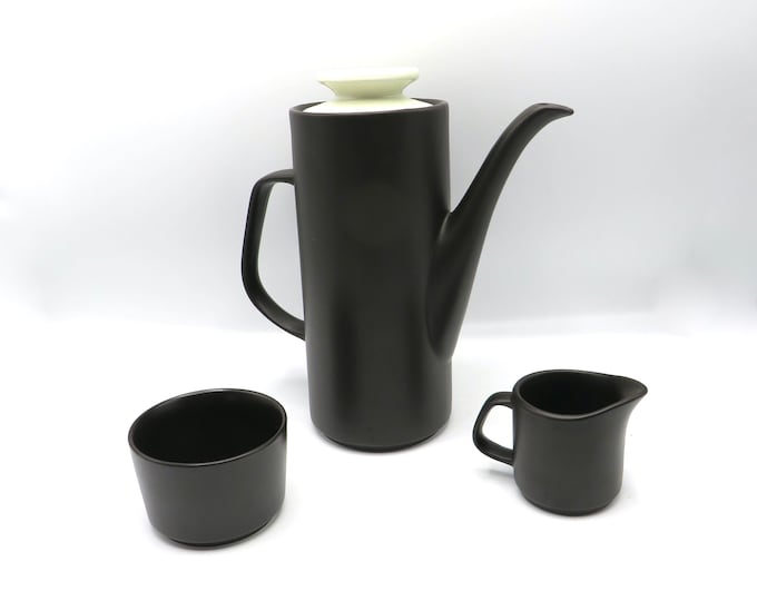Vintage Coffee Set, J&G Meakin Studio, Meakin Henley brown, Coffee Pot, Jug, bowl 1960 China, Afternoon Tea, Retro Coffee Set, Vintage Party