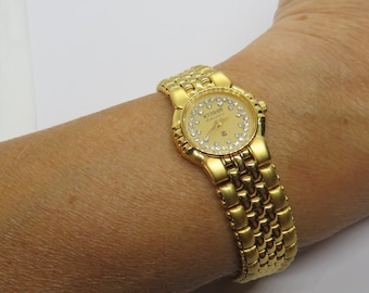 Vintage cocktail watch / diamond Accurate Quartz watch /  diamond watch /  womens Watch /  Gift for her (C16)
