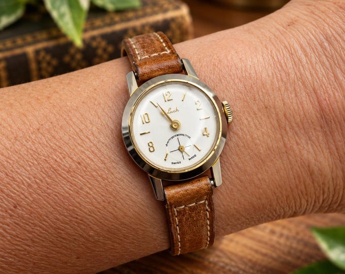 Vintage Zenith Mechanical Watch – sub dial, Swiss Made Antimagnetic – Classic Mid-Century Timepiece J20