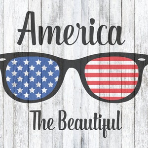 SVG Files, America the Beautiful, Sunglasses