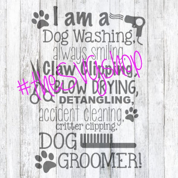 Dog Groomer SVG