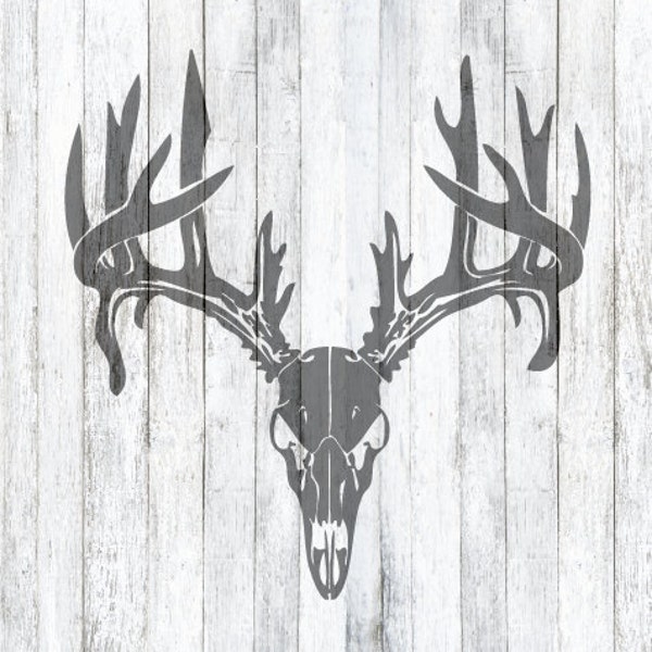 SVG File Deer Antler Skull