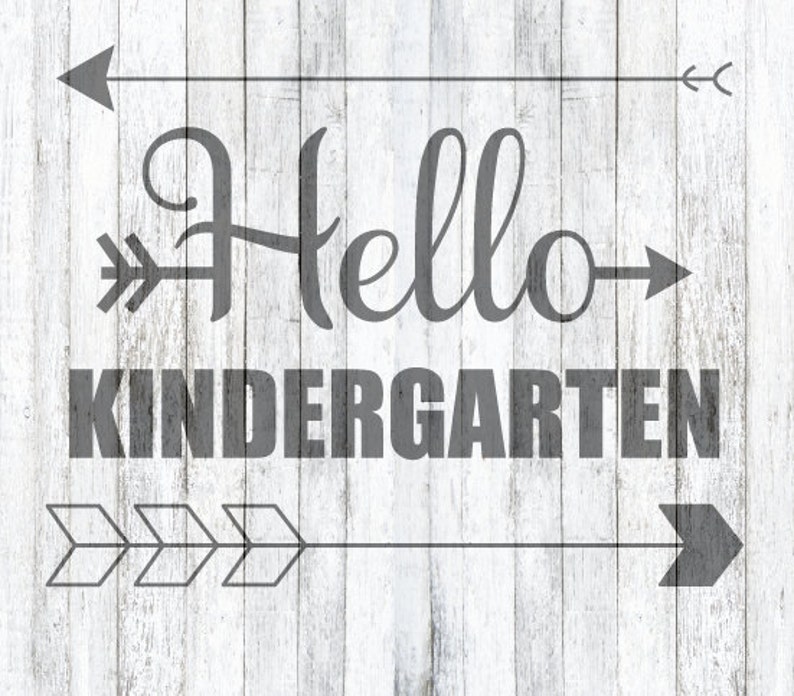 Download SVG File Hello & Goodbye Kindergarten Starting School | Etsy