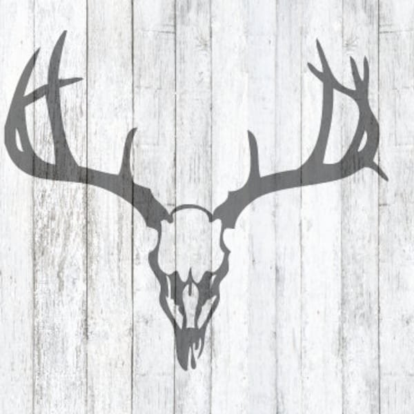 SVG Deer Skull and Antler File