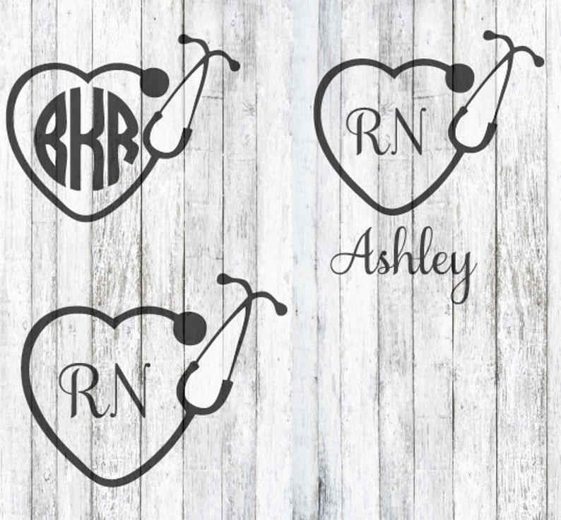 Download Multiple Stethoscope Monogram SVG | Etsy