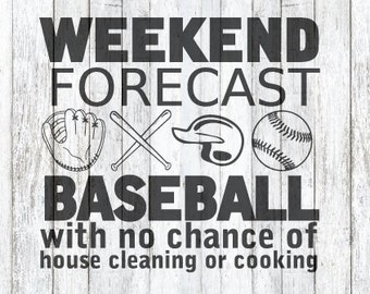 Weekend Forecast! Baseball! SVG File