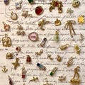 Antique Gold Plated Charm Pendants \u2013 18K Enamel & Crystal Charms | DIY Jewelry Making Supplies | Cute Charms for Necklace Bracelet Earrings product logo