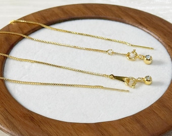 18K gouden slangenketting | Verstelbare ketting/armband | Benodigdheden voor het maken van sieraden