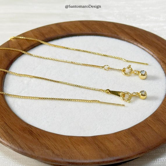 18K Gold Snake Chain | Adjustable Necklace Bracelet | Jewelry Making Supplies