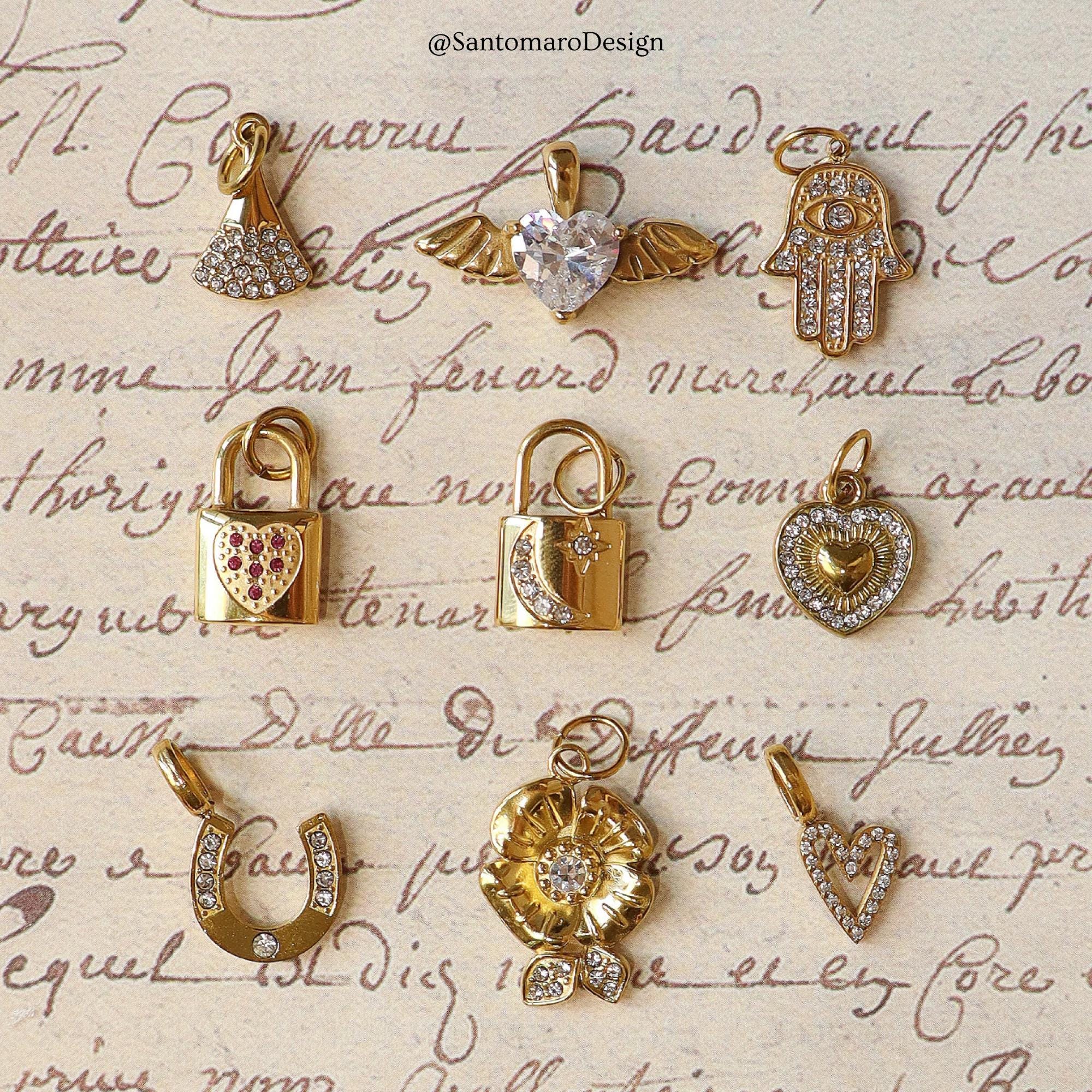 14k Echt Gelbgold Kreuz Anhänger Charm – 28x19mm, Für 18 Zoll Kette (Rita Stephens, USA)