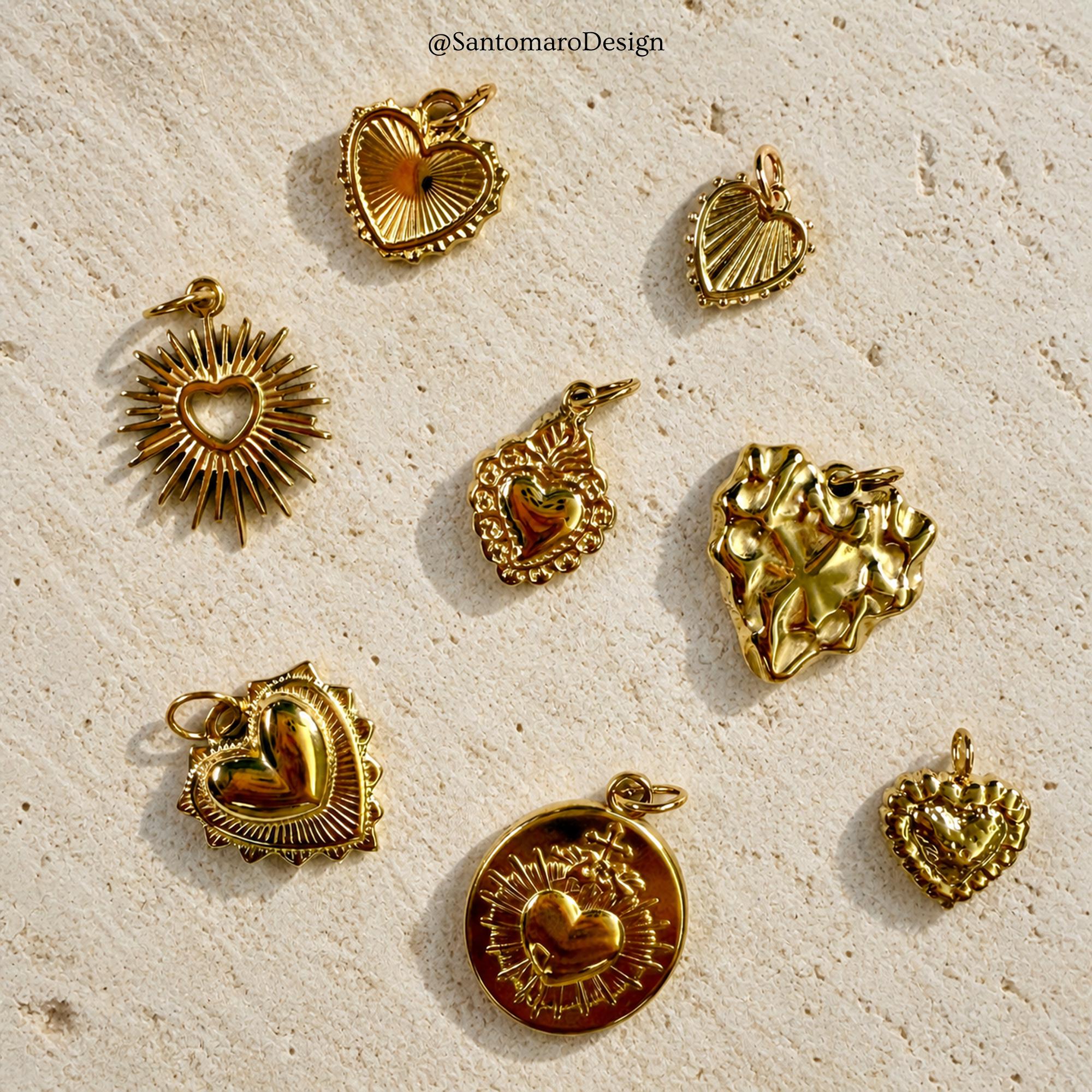Antique heart pendant 18k - Etsy 日本