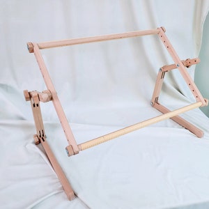 Adjustable Wooden Embroidery Lap Stand for Cross Stitch and Needlework 12x22&quot; (30х56 cm), Craft supplies Gifts for mom