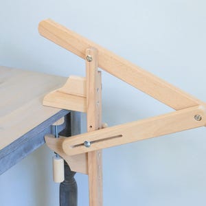 Embroidery table, Stand for Slate Frame, Needlework holder with adjustable tilt for hand embroidery tools for craft projects Gifts for mom image 5