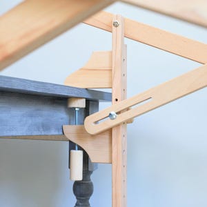 Embroidery table, Stand for Slate Frame, Needlework holder with adjustable tilt for hand embroidery tools for craft projects Gifts for mom image 6