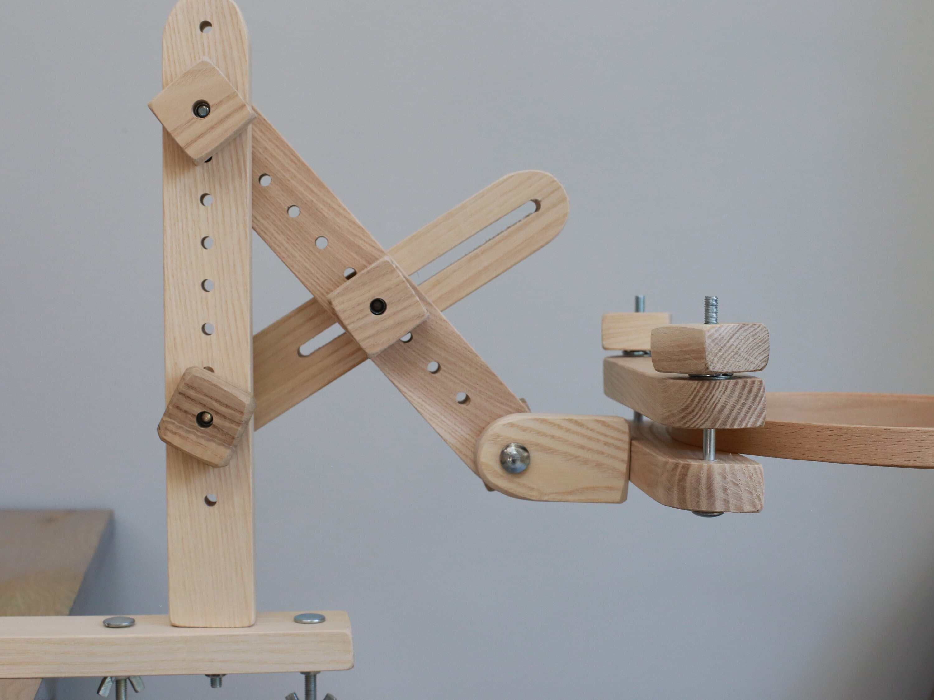 Support Broderie Point De Croix En Bois Réglable - Cadre Tapisserie 360° Avec Pince PVC - Idéal Pour DIY Et Loisirs Créatifs