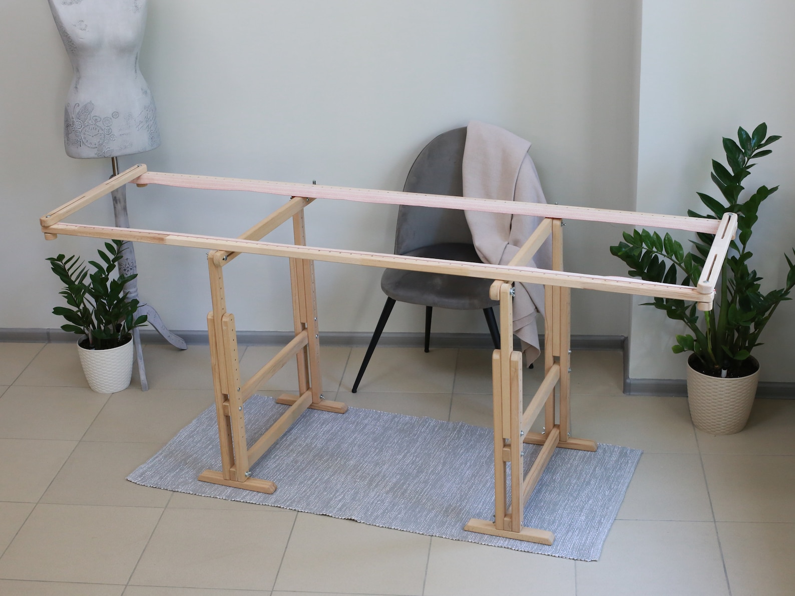 Tambour Embroidery Large Frame and Trestles 24 Etsy