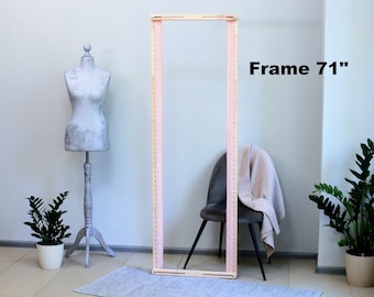 Couture Embroidery Frame 70.9 x 23.6 inch (180 x 60 cm), Professional Tambour & Luneville Frame
