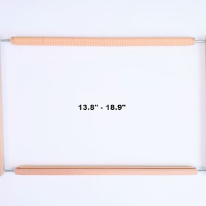 Cross stitch easy clip frame 19&quot; - 14&quot; (48cm ) Wooden Scroll frame - embroidery supplies. Hand embroidery tools for Christmas gifts for mom