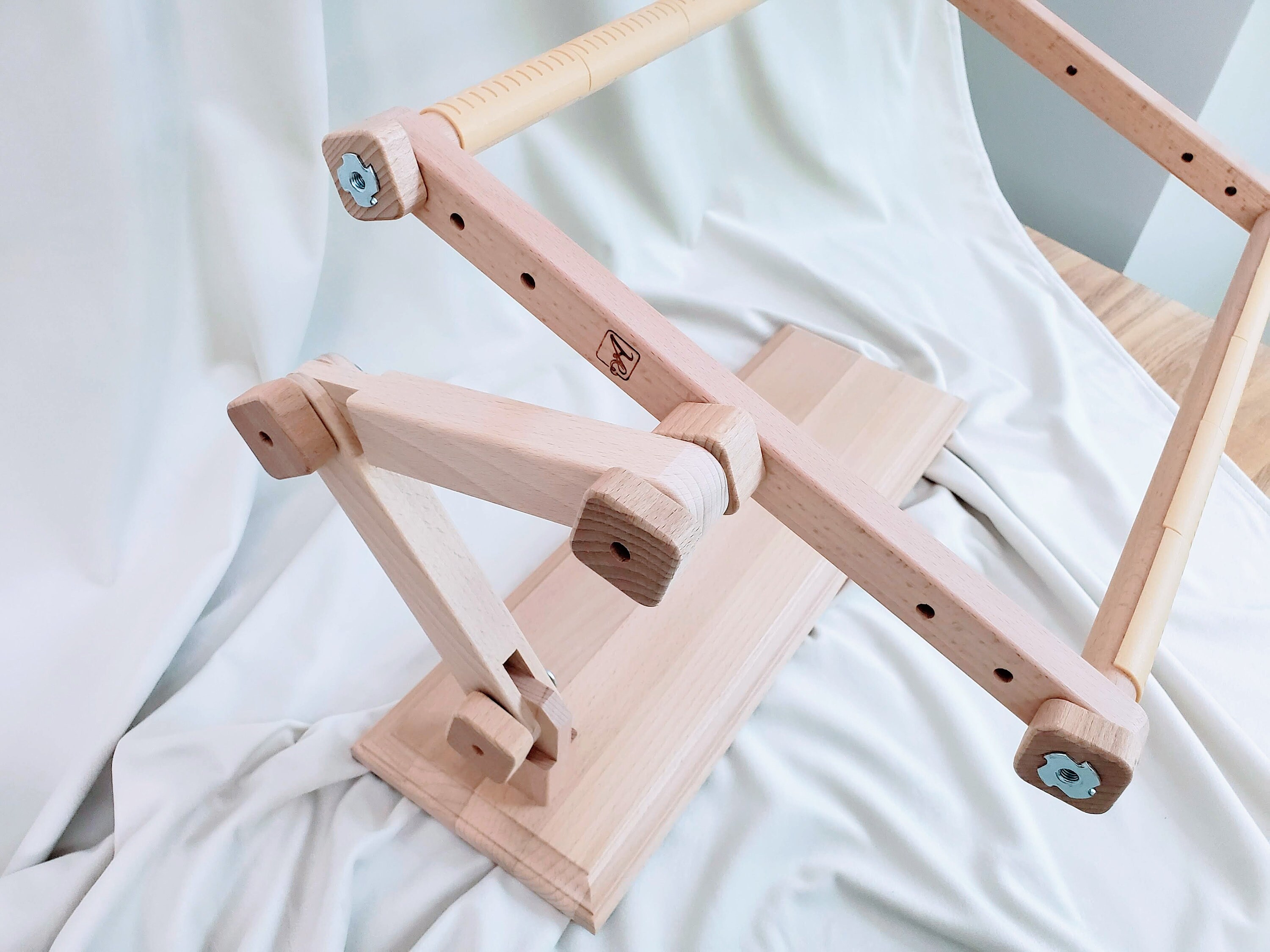 Wooden Cross Stitch Embroidery Frame Stand 12 16 Etsy