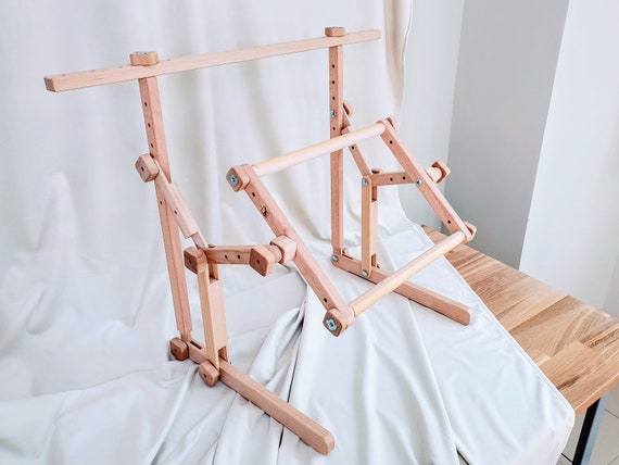 Wood Cross Stitch Stand 10 13 25cm 32cm Needlework Adjustable Embroidery  Hoops Holder Scroll Frame Tapestry 