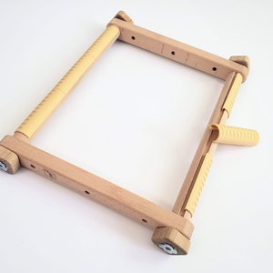 Wooden Embroidery Scroll easy clip frame 10" - 8" ( 20cm - 24cm ) tool for hand embroidery - Christmas gifts for mom, sister crafter