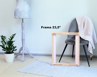 Tambour Embroidery Frame 23.6 x 19.7 inch (60 x 50 cm), Luneville Frame for Bead Embroidery