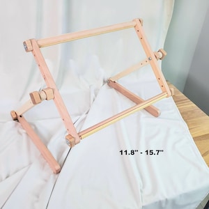 Cross Stitch Scroll Frame on Table Stand 12&quot;-16&quot; (40cm) | Perfect for Hand Embroidery & Craft Projects