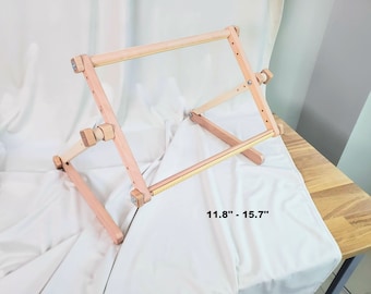 Cross Stitch Scroll Frame on Table Stand 12"-16" (40cm) | Perfect for Hand Embroidery & Craft Projects