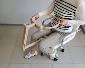 刺繍枠スタンド、クロスステッチ用品、高さ調節可能な木製フレームホルダー