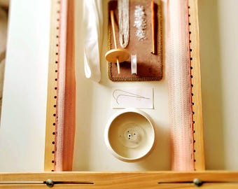 Tambour Couture Embroidery Starter Kit for Beginners – Luneville Beading Set with Frame, Tools