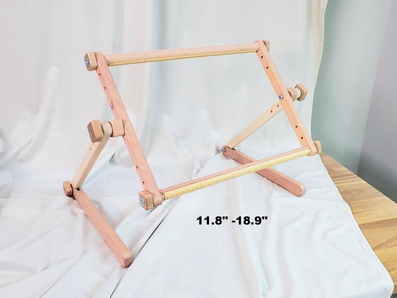 Embroidery Hoop Stand, Cross Stitch Supplies Adjustable Wooden