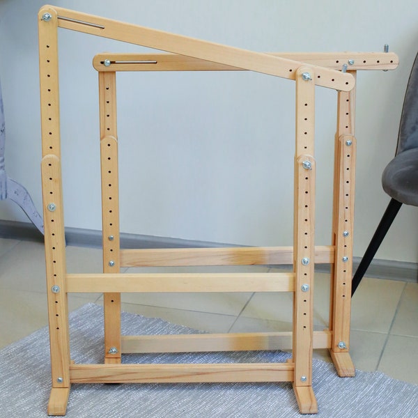 Embroidery trestle stand floor Support for Tambour frame Professional embroidery supplies Luneville Lesage