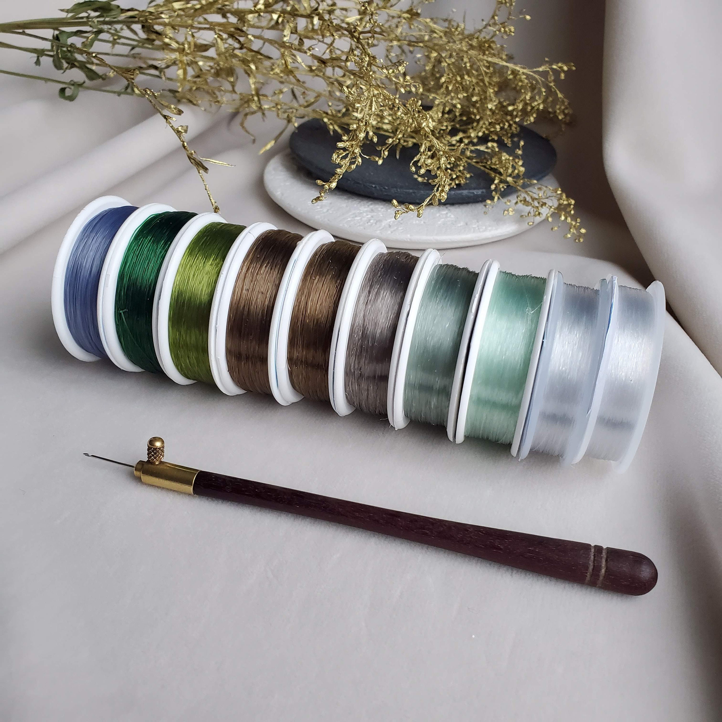 Original Miyuki Mono-Line 0.17mm Monofilament Beading Thread 100m - 110  Yds, Miyuki Delica, illusion cord, Jewelry thread