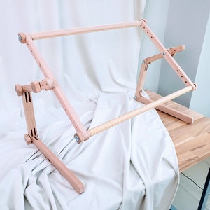 Cross stitch table stands & Embroidery Easy Clip Frame 16" - 22" ( 40cm - 56cm ) Needlework Stand. Craft supplies - Christmas gifts for mom