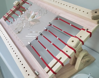 Side Tensioners for Embroidery Frame. Set of 12 Tensioning Accessories for Piecing Fabric for Cross stitch and other needlework applications