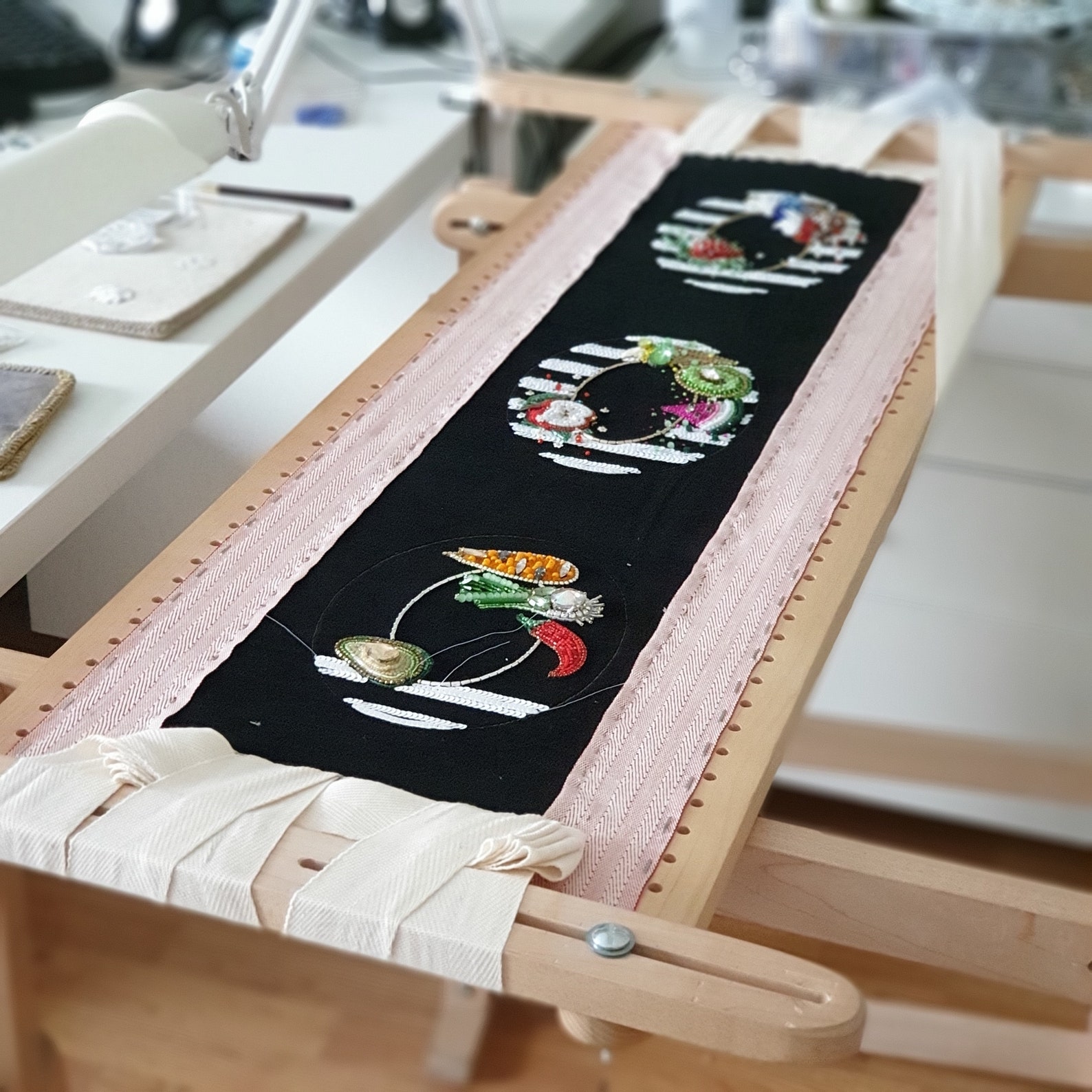 Tambour Embroidery Frame 71 180cm Professional Etsy