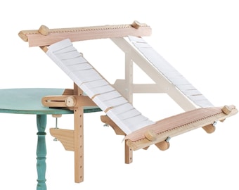Embroidery Frame with Table Clamp – 19.5&quot;x39&quot; (50x100 cm) Adjustable Slate Frame for Tambour, Goldwork & Hand Embroidery | Compact Gift Set