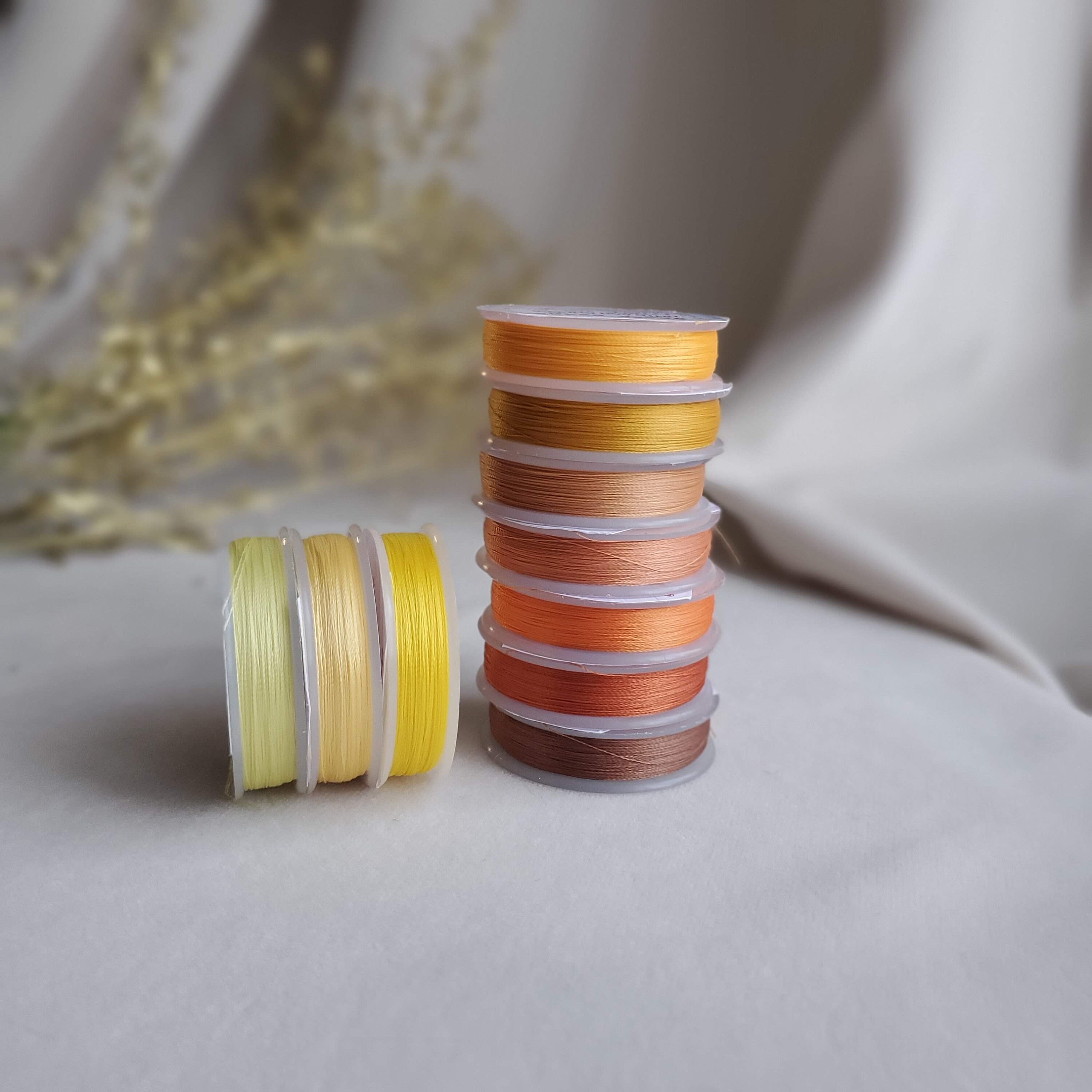 Beading Thread 10 bobbins Tytan100 set of different colors Etsy
