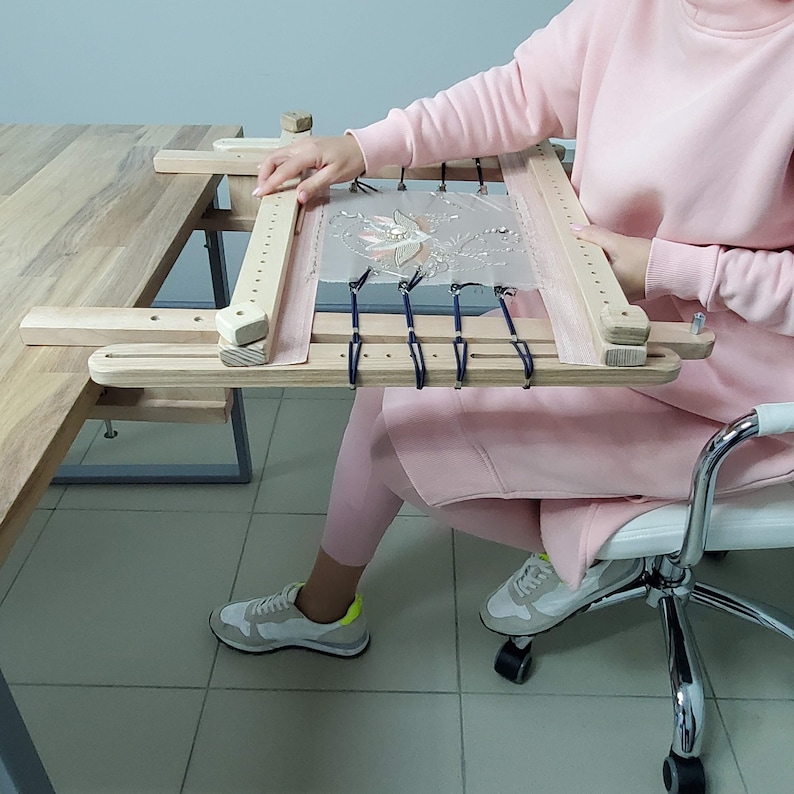 Table Stand Needlework Lap Table Embroidery Frame Holder Etsy