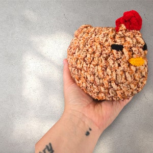 Crochet Chicken Plush,  Handmade