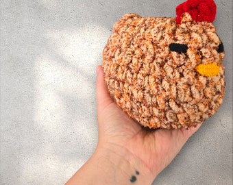 Crochet Chicken Plush,  Handmade