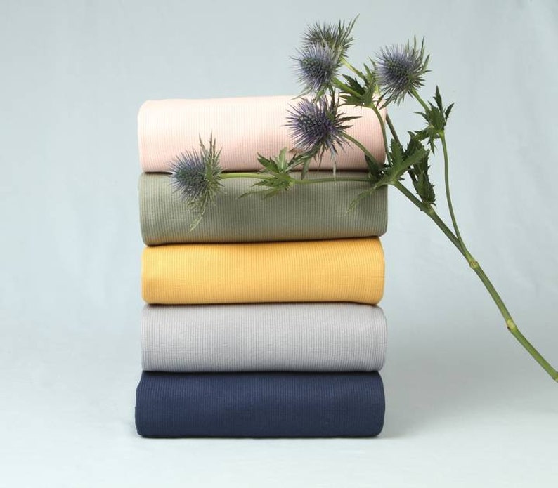 Organic Ribbing Pattern 1/8 Yard Organic Cotton Ribbing Fabric , 2x2 Rib Opene , Elvelyckan ...