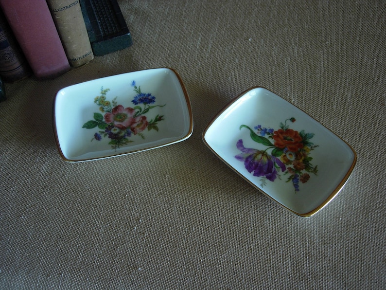 Ring Dish Trinket Tray by Rosenthal Germany pair