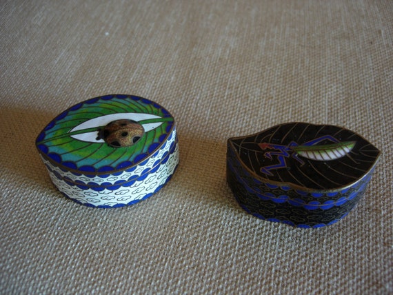 Mini Cloisonne Bug Boxes (Set of Two) - image 1