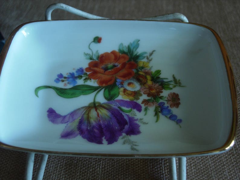Ring Dish Trinket Tray by Rosenthal Germany pair