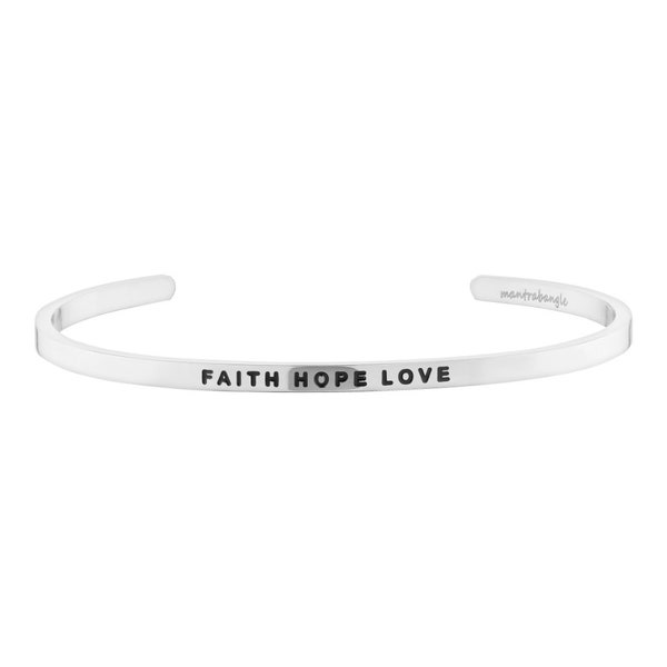 Faith Hope Love Bracelet Etsy