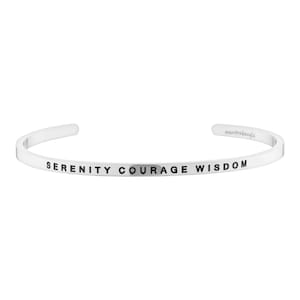 Serenity Courage Wisdom Bracelet, Reinhold Niebuhr, Mantra Bracelet, Serenity Prayer Bracelet, Daily Reminder, Inspiration Jewelry