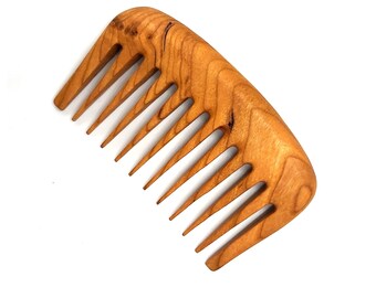 Pocket Cherry wood comb - Wooden Comb- Handmade Comb- Healthy Hair- Seamless Wood Comb- Natural Wood- Anti Static Comb- For Him- For Her